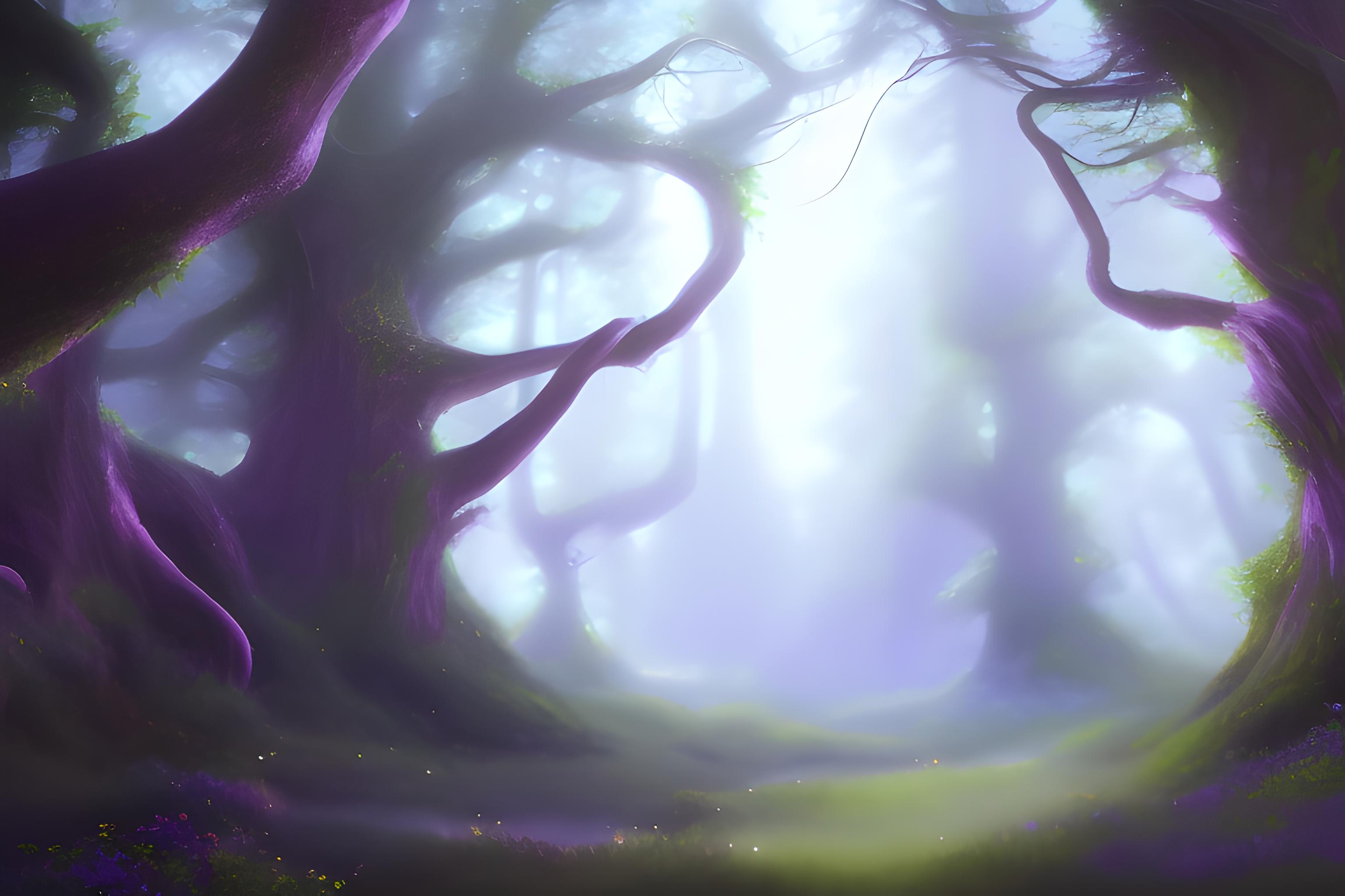 fantasy forest badass scene magical